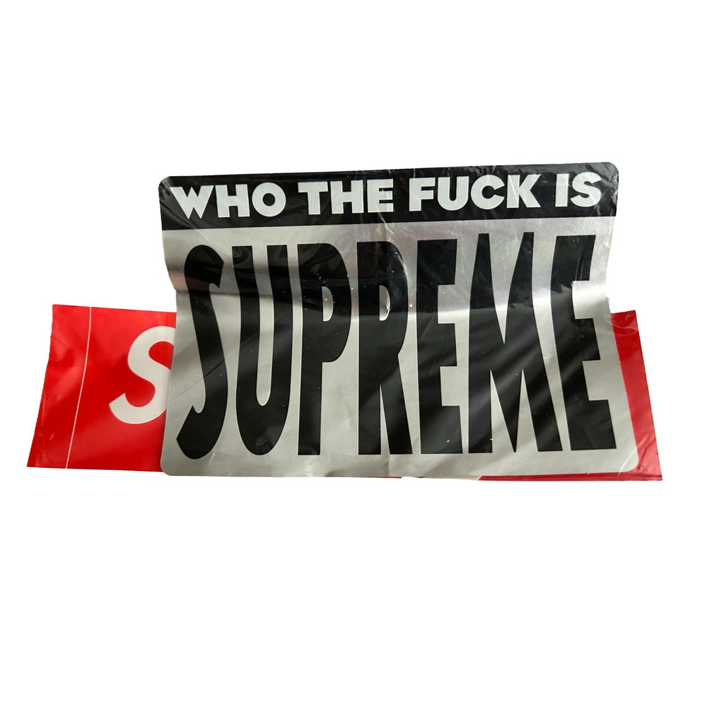 Supreme “Who The Fk Is Supreme” Sticker SS19 Authentic Streetwear Decal